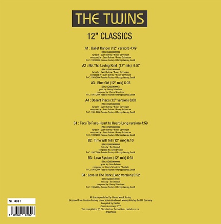 THE TWINS - 12" Classics (8 maxi & rare hits collection) - Limited - Image 2